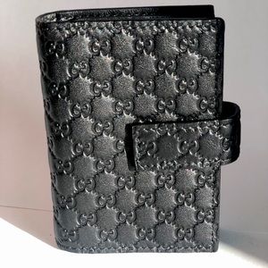 GUCCI 309656 MICROGUCCISSIMA LEATHER CARD CASE